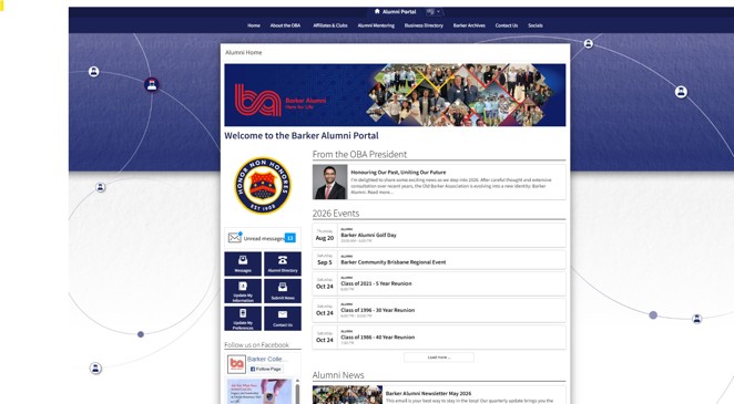 Alumni Portal Homepage